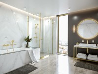 Смеситель для ванны Hansgrohe Ecostat Comfort 13114670 с термостатом Черный матовый латунь на стену