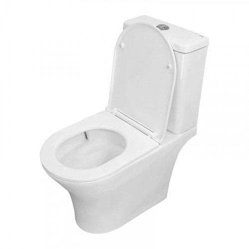 Унитаз компакт Azario Amadeo AZ-2801-S цвет Белый с бачком и сиденьем Микролифт