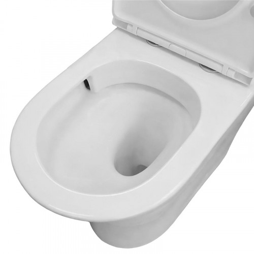 Унитаз компакт Azario Amadeo AZ-2801-S цвет Белый с бачком и сиденьем Микролифт