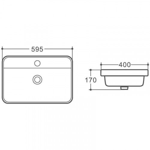 Раковина Art&Max 60 AM6400 Белая