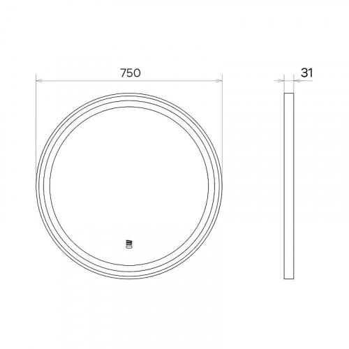 Зеркало Comforty Лея 75 00-00019346 Зеркало