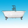 Чугунная ванна Elegansa Gretta 170x75 ножки Хром