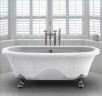 Чугунная ванна Elegansa Gretta 170x75 ножки Хром