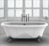 Чугунная ванна Elegansa Gretta 170x75 ножки Хром