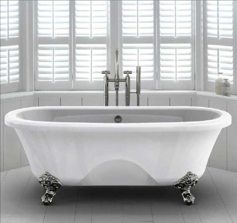 Чугунная ванна Elegansa Gretta 170x75 ножки Хром