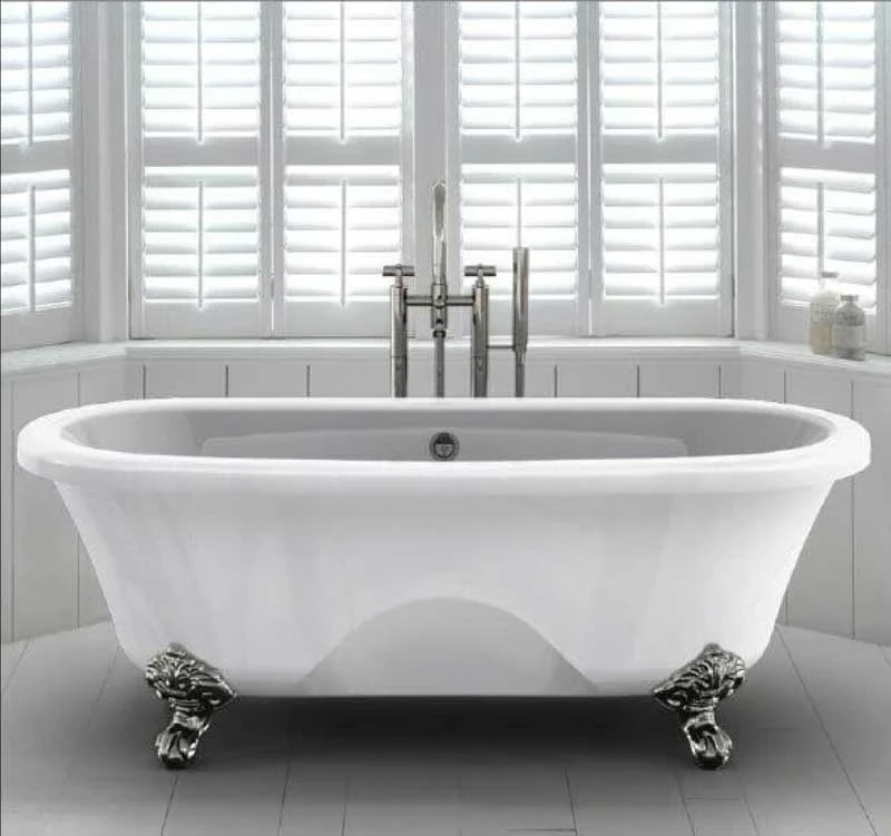 Чугунная ванна Elegansa Gretta 170x75 ножки Хром