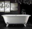 Чугунная ванна Elegansa Gretta 170x75 ножки Хром