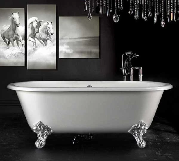 Чугунная ванна Elegansa Gretta 170x75 ножки Хром