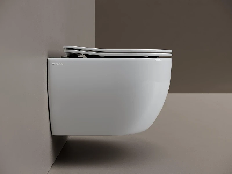 Унитаз Ceramicanova Play CN3001T подвесной цвет Белый с сиденьем Микролифт