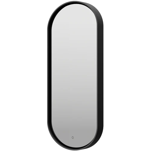 Зеркало Brevita Saturn 50 SAT-Dro1-050-black с подсветкой Черное матовое с сенсорным выключателем стекло