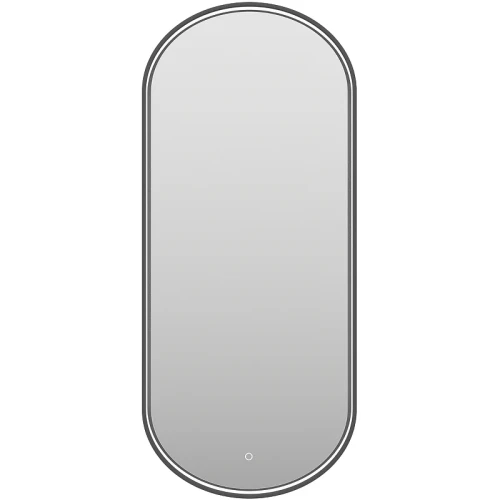Зеркало Brevita Saturn 50 SAT-Dro1-050-black с подсветкой Черное матовое с сенсорным выключателем стекло