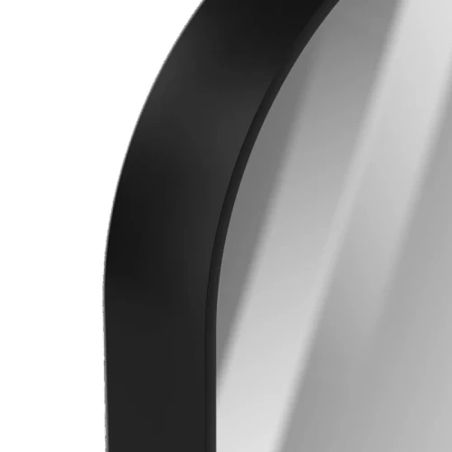 Зеркало Brevita Saturn 50 SAT-Dro1-050-black с подсветкой Черное матовое с сенсорным выключателем стекло