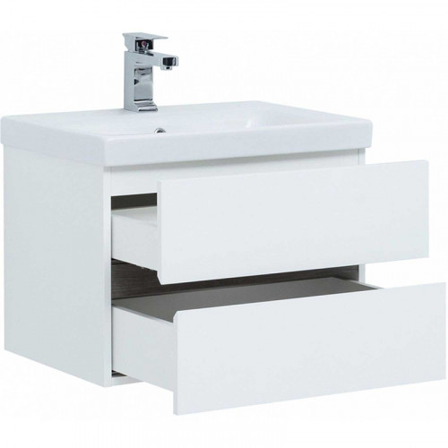Тумба под раковину Aquanet Беркли 50 254288 подвесная Белый Дуб рошелье МДФ / ЛДСП