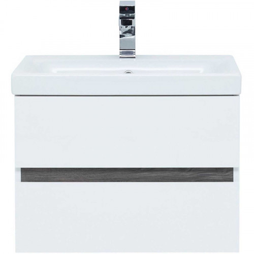 Тумба под раковину Aquanet Беркли 50 254288 подвесная Белый Дуб рошелье МДФ / ЛДСП