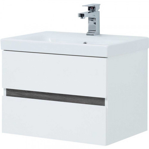 Тумба под раковину Aquanet Беркли 50 254288 подвесная Белый Дуб рошелье МДФ / ЛДСП