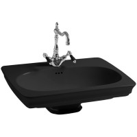 Раковина Artceram Civitas 68 CIL001 03 00 Черная фарфор подвесная