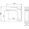 Смеситель для раковины Grossman Pragma 510.K35.03.100 Хром латунь
