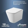 Комплект унитаза с инсталляцией Maretti Umbria UM76EL01552 с сиденьем Микролифт и клавишей смыва Хром глянцевый фарфор подвесной