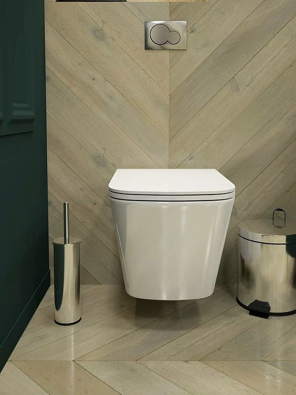 Комплект унитаза с инсталляцией Maretti Umbria UM76EL01552 с сиденьем Микролифт и клавишей смыва Хром глянцевый фарфор подвесной