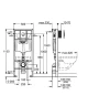 Комплект унитаза WellWant Tesoro WWU01111W с инсталляцией Grohe Rapid SL 38750001 с сиденьем Микролифт и клавишей смыва Хром