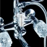Смеситель для ванны Boheme Crystal 273-CRST Хром латунь на стену