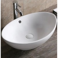 Раковина-чаша Ceruttispa 59 CR7027 9946 Белая фарфор накладная