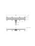 Душевой лоток Cezares Движение (Slider) SLIDER-LD-80-GM с решеткой цвет Оружейная сталь
