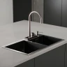 Кухонная мойка Ростовская Мануфактура Сантехники MR 78  MR-7843BL цвет Графит