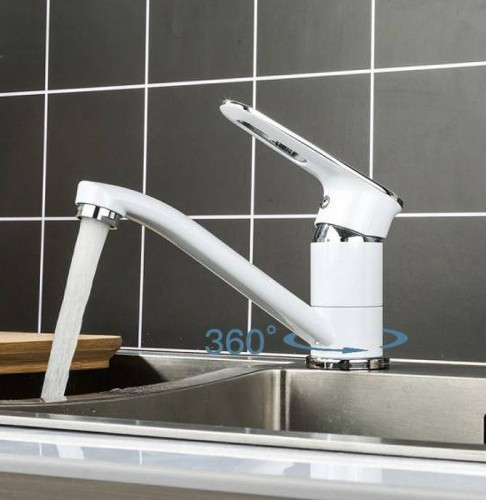 Смеситель для кухни Frap H49 F4549 Белый Хром