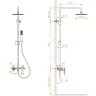 Душевая система RGW Shower Panels SP-27Gr 59140127-11 Серая латунь на стену