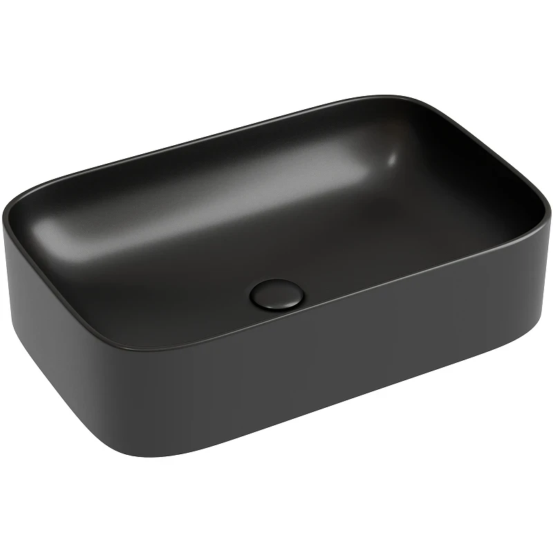 Раковина-чаша Ceramicanova Element 61 CN6053MB Черная матовая фарфор накладная