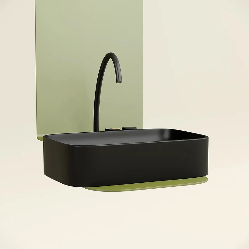 Раковина-чаша Ceramicanova Element 61 CN6053MB Черная матовая фарфор накладная