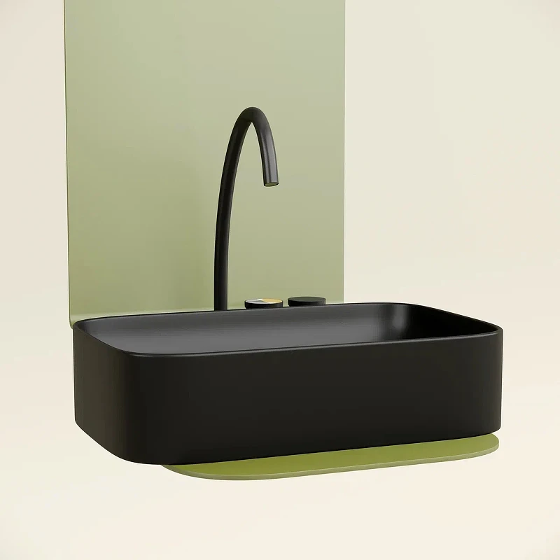 Раковина-чаша Ceramicanova Element 61 CN6053MB Черная матовая фарфор накладная