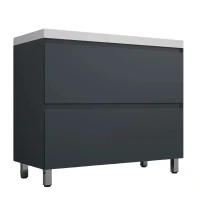 Тумба под раковину Style Line Манхэттен 100 ЛС-00002369 цвет Графит