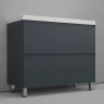 Тумба под раковину Style Line Манхэттен 100 ЛС-00002369 цвет Графит