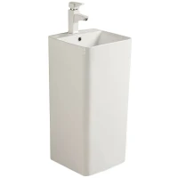 Раковина SantiLine 42 SL-4005 Белая фаянс напольный