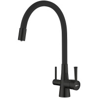 Смеситель для кухни Lemark Comfort LM3075BL Черный латунь