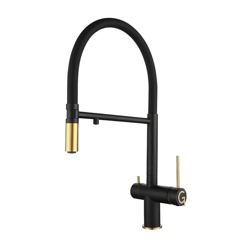 Смеситель для кухни Rivelato Adria 1523517 antracite oro цвет Антрацит Золото