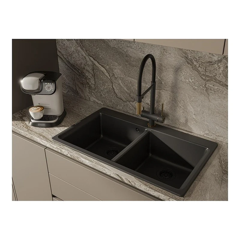 Смеситель для кухни Rivelato Adria 1523517 antracite oro цвет Антрацит Золото