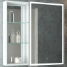 Зеркальный шкаф Bellezza Марта 80 R 4646613021016 с подсветкой Белый МДФ / ЛДСП, стекло