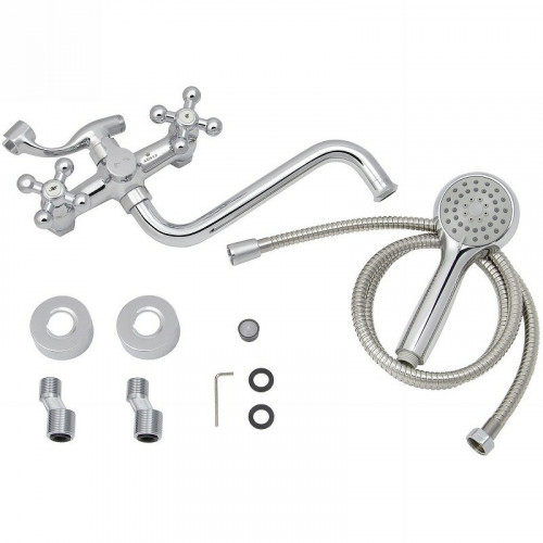 Смеситель для ванны Kaiser Carlson Lux 11255 универсальный Хром латунь на стену