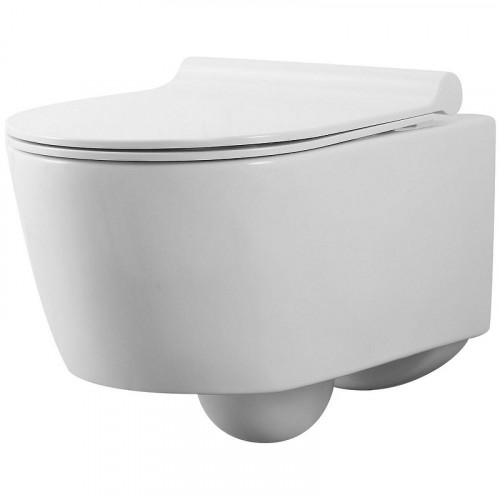 Комплект унитаза с инсталляцией Agger ATI05100+APB188 с сиденьем Микролифт и Белой глянцевой клавишей смыва