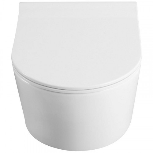 Комплект унитаза с инсталляцией Agger ATI05100+APB188 с сиденьем Микролифт и Белой глянцевой клавишей смыва