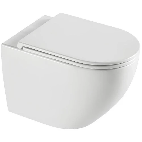 Комплект унитаза с инсталляцией WeltWasser AMBERG 350 ST + MERZBACH 043 XL GL-WT + AMBERG RD-WT 10000013764 цвет Белый глянцевый с сиденьем Микролифт и клавишей смыва цвет Белый