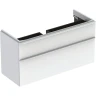 Тумба под раковину Geberit Smyle Square 120 500.355.00.1 подвесная Белая МДФ / ЛДСП
