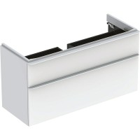 Тумба под раковину Geberit Smyle Square 120 500.355.00.1 подвесная Белая МДФ / ЛДСП