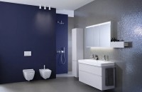 Тумба под раковину Geberit Smyle Square 120 500.355.00.1 подвесная Белая МДФ / ЛДСП