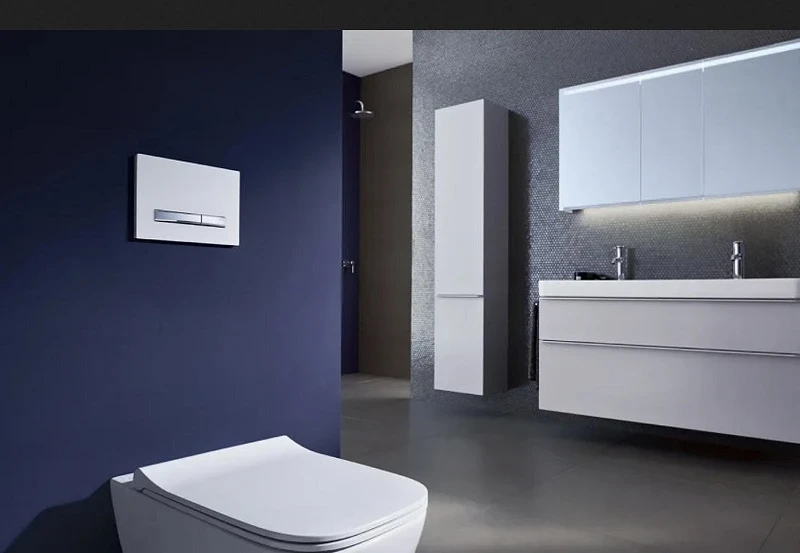 Тумба под раковину Geberit Smyle Square 120 500.355.00.1 подвесная Белая МДФ / ЛДСП