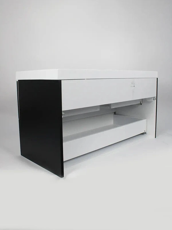 Тумба с раковиной Uperwood Tanos 80 291020254 подвесная цвет Черный матовый