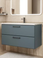 Тумба под раковину Uperwood Foster New 90 TFosterNEW90g подвесная цвет Серый графит